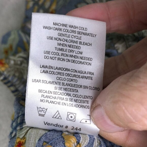 Lee Mens Hawaiian Shirt Size XXL Short Sleeve Tropical Floral Navy Casual Stretc - Picture 6 of 9